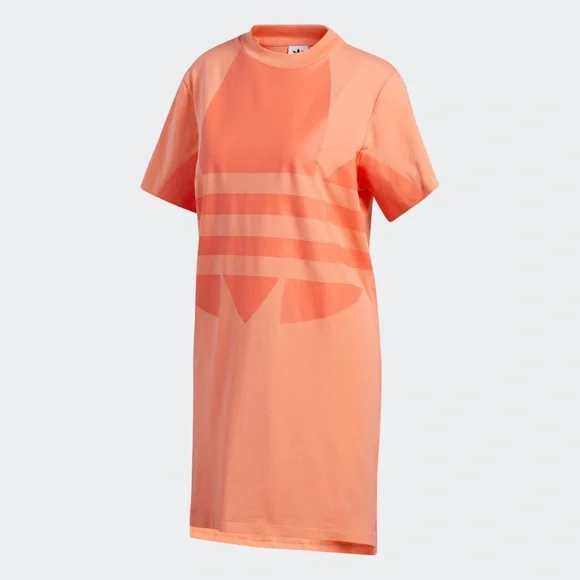 Adidas originals Large logo tee dress orange - Picture 3 of 5
